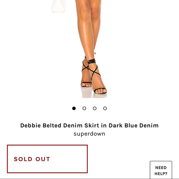 Debbie Belted Denim Skirt 
superdown - Picture 4 of 4